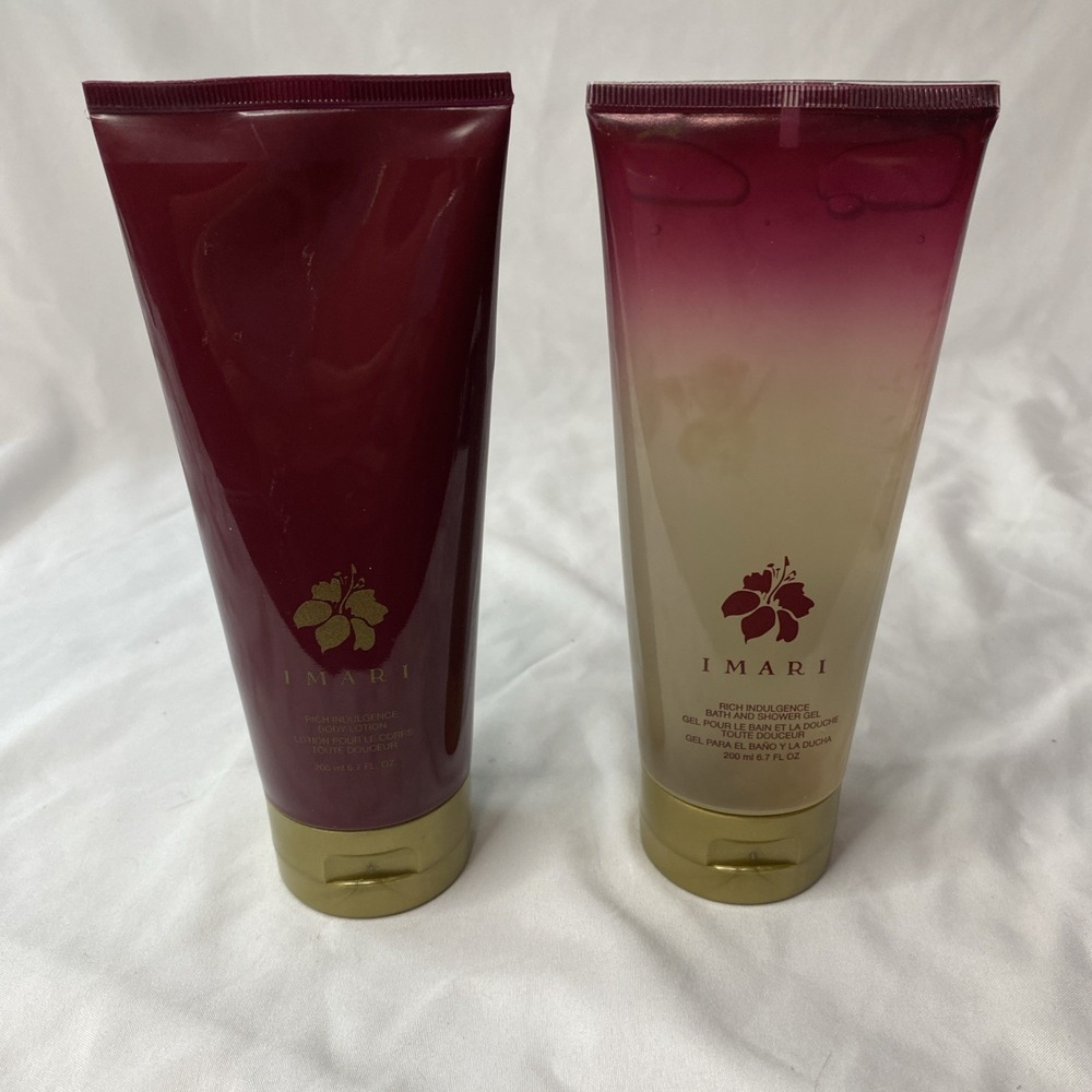 Avon IMARI Rich Indulgence Body Lotion And Shower Gel 6.7 Oz New Retired